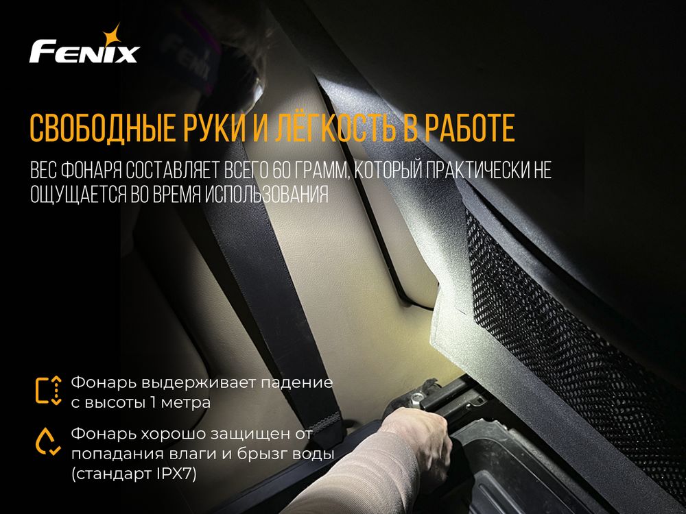 Ліхтар налобний Fenix HL15 фіолетовий